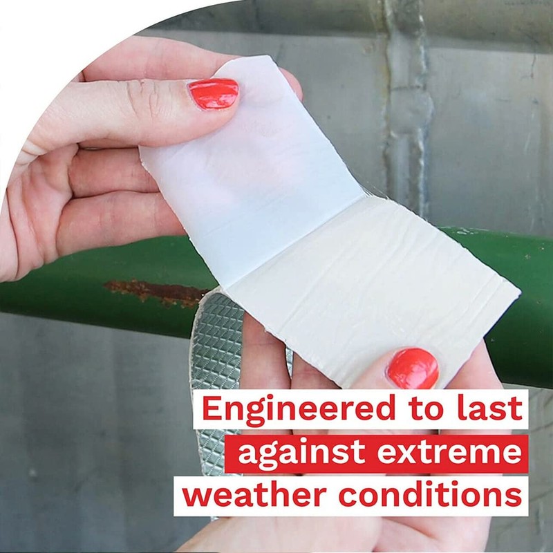 200mm*5M Waterproof Tape Butyl Rubber Aluminium Foil Roof Pipe Caravan