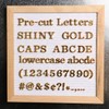 Gold Letters for Letter Board Letters Only, 3/4 inch Message