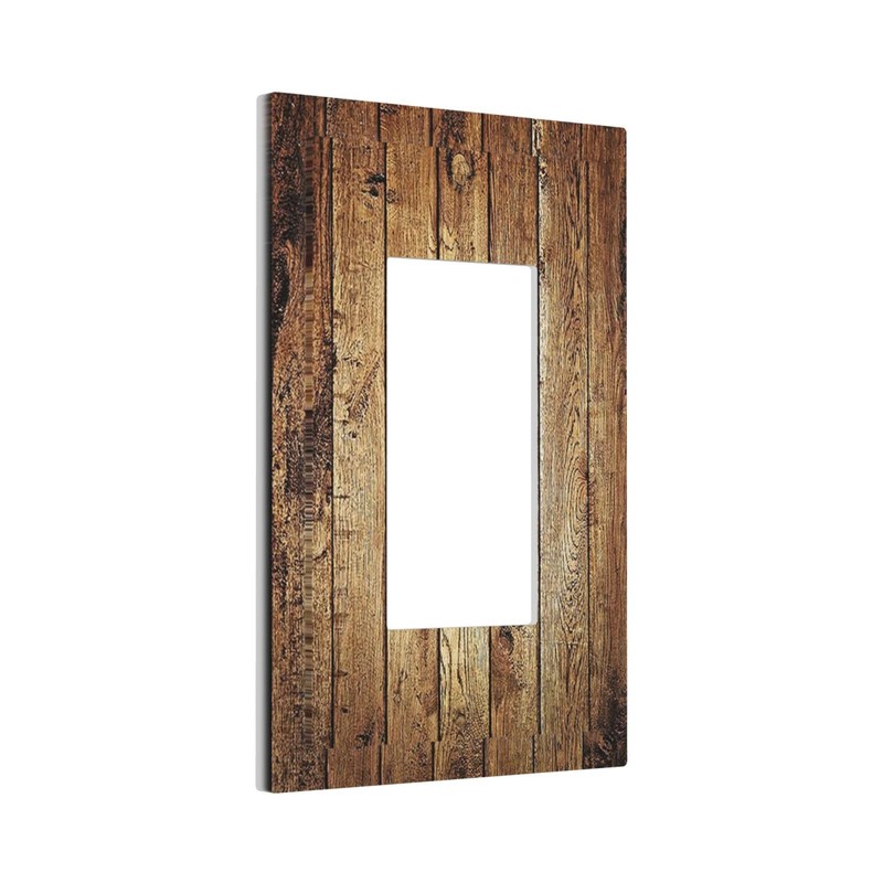 Rustic Brown Wood Natural Wooden Decorative Outlet Covers 1 Gang