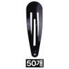 Prenty women's hair barrette black snap pin, 1 set, 50 pieces / 프렌티 여성 헤어 머리핀 검정 똑딱핀, 1세트, 50개
