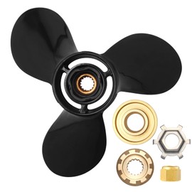 Wvkeosc 13 x 19 Aluminum Boat Propeller for Mercury Engines 40 50 60 70 75 80 90 100 115 125 140 150HP 48-77346A45 15Spline Tooth RH