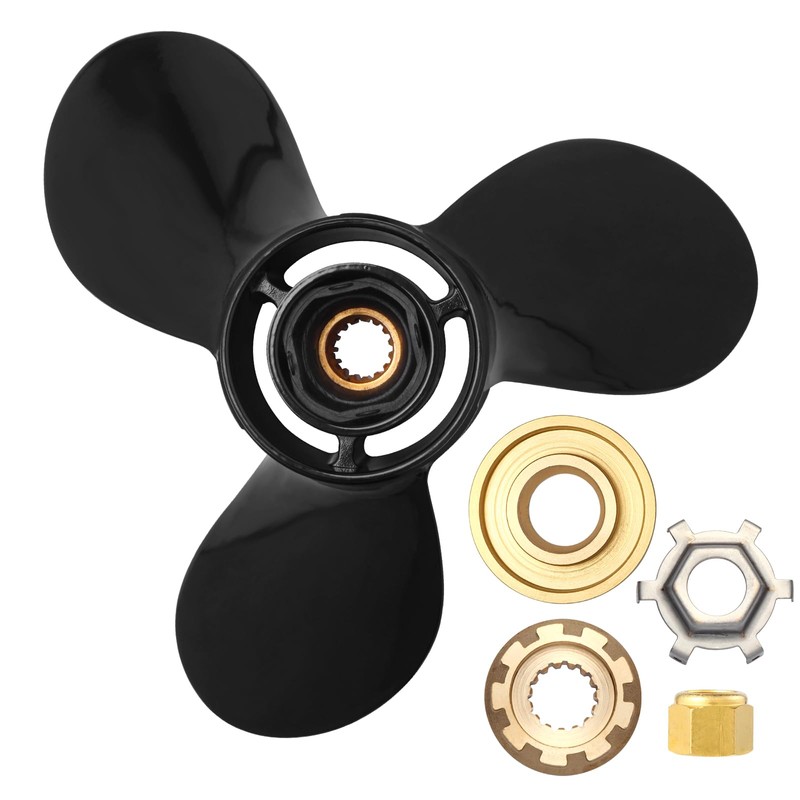 Wvkeosc 13 x 19 Aluminum Boat Propeller for Mercury Engines