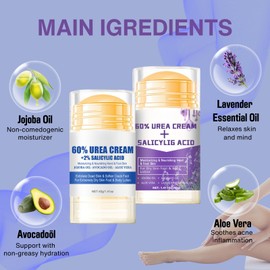 Cracked Heel Repair Cream for Deep Cracked Skin & Very Dry Feet - Intensive Heel Balm with Coconut Oil & Tea Tree, Foot Care Moisturiser to Soften Hard Skin, Peppermint Cooling Relief