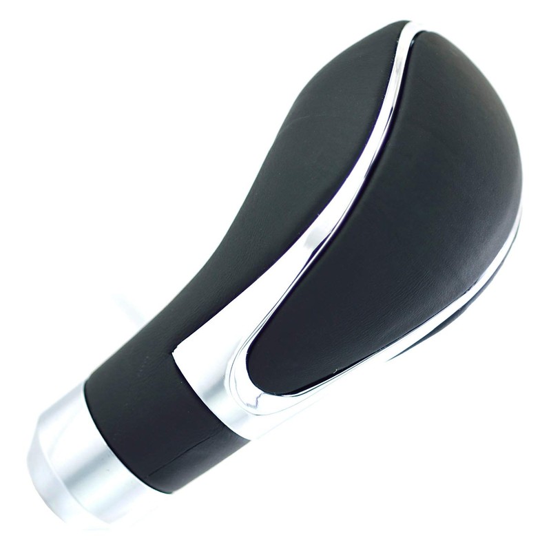 Lunsom Leather Gear Shift Knob R Shape Shift Knob Universal