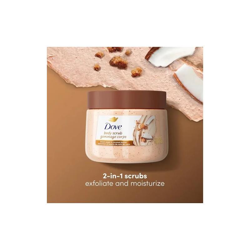 Dove Exfoliante Corporal Azúcar Morena Crema De Coco 425g