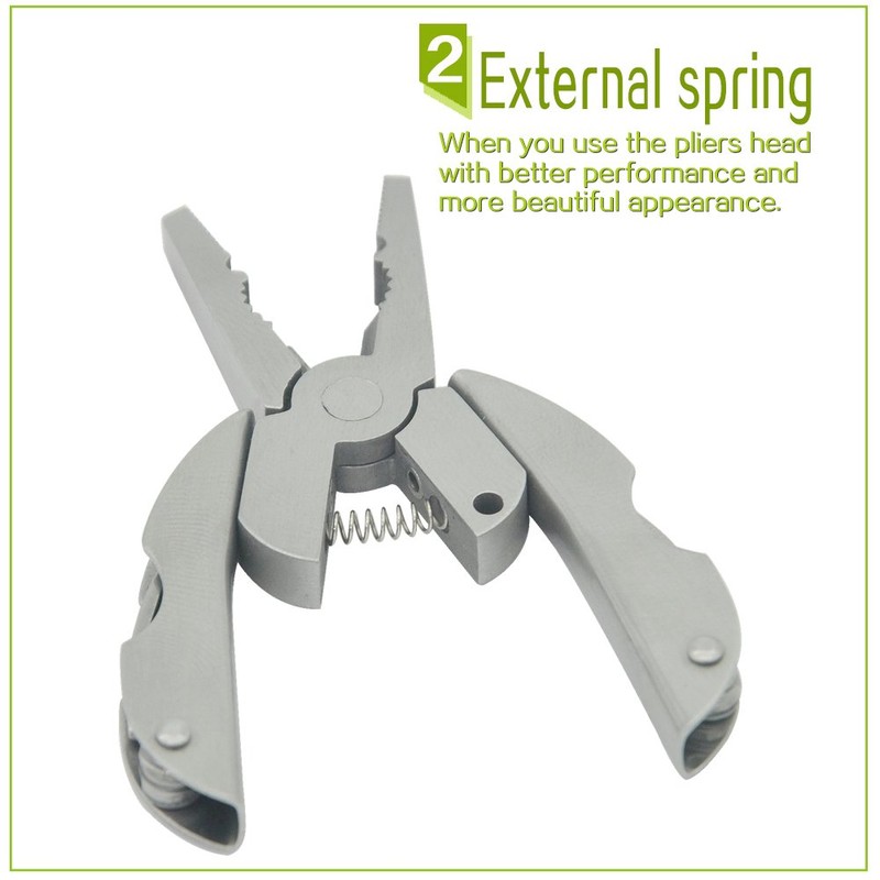 Portable Multitool Pliers Stainless Steel Mini Multifunction Plier for Business