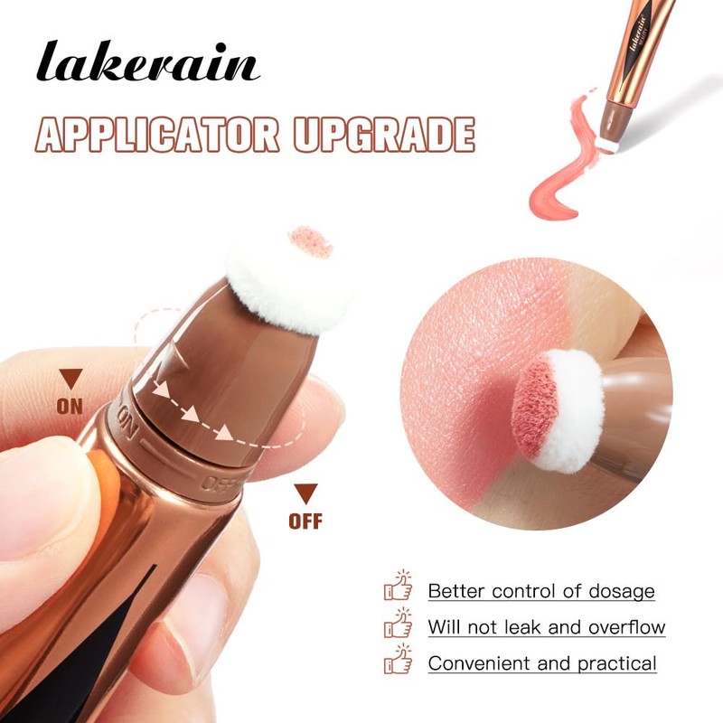 zalati Liquid Highlighter 12ml Face Highlighters Stick Long-lasting, Natural for