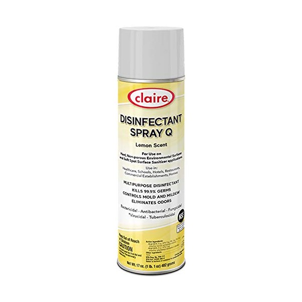 Disinfectant Spray Q Lemon Scent CL-1002, 17 oz