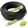 YUTIANHOME 65ft/20m OD-5mm Industrial TPU OM5 Fiber LC to LC
