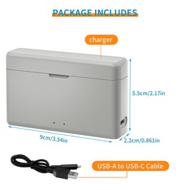 Battery Charging Hub for Insta360 Ace/Ace Pro, 2 Channel Battery Charging Storage Box Misro SD Card Slots with USB-C Charging Cable (Battery Not Included)