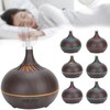 Wood Grain Home Humidifier Ultrasonic Aroma Diffuser with LED Light