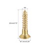 sourcing map Wood Screws M4 x 20mm Slotted Flat Head