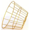 Gold Iron Wire Baskets and Trays, Round and Rectangular, 4-ct