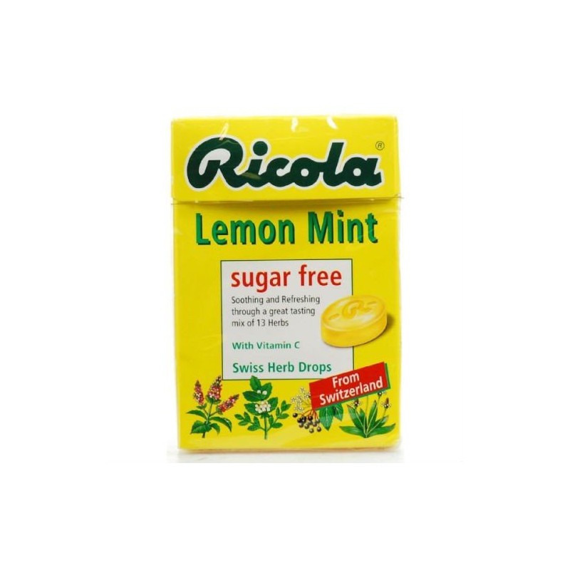 (3 PACK) - Ricola - Lemon Mint SF Lozenges Box