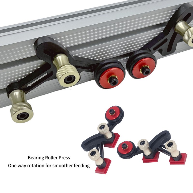 Left Right Bearing Roller Press Featherboard Feeding Guide Wheel for