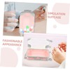 Garneck 2pcs Mini Plastic Suitcase Makeup Box - Portable Hard