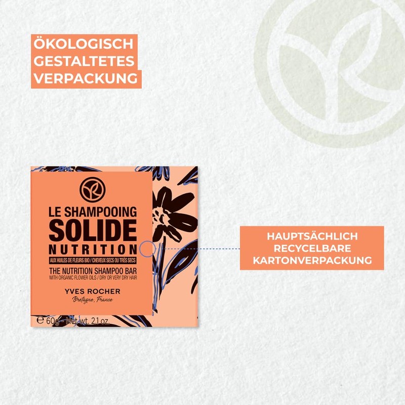 Yves Rocher Green Heroes Solid Shampoo Mild & Gentle -