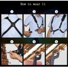 Saxophone Strap Quality Leather Cross Strap with Thicker Material on