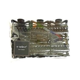 e-select+ 12 Piece Hair Claw Set, Standard Mini Size, 1.6 inches (4.0 cm) (12 Black)