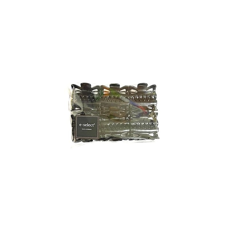 e-select+ 12 Piece Hair Claw Set, Standard Mini Size, 1.6