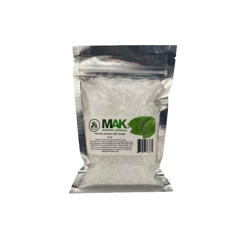 Mak Menthol Crystal 4 oz - Pure Organic 100% Natural
