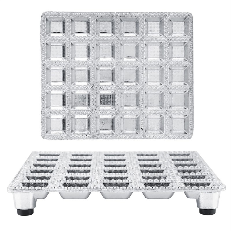 Dumpling Mould, Aluminum Alloy Ravioli Maker Pelmeni Maker 30 Holes