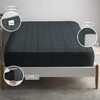 Pizuna Cotton Anthracite Grey Big Checks Fitted Sheets Double, 300