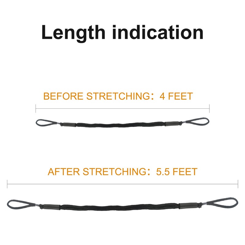 Bungee Dock Line Mooring Rope for Boat 3.5 ft 2