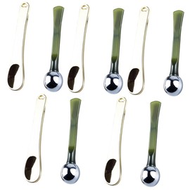 Baluue 5sets Mini Makeup Spatulas Skincare Tools Lotion Spatulas Face Applicators Reusable Cosmetic Spoons Travel Size Toiletry Products 2pcs*5