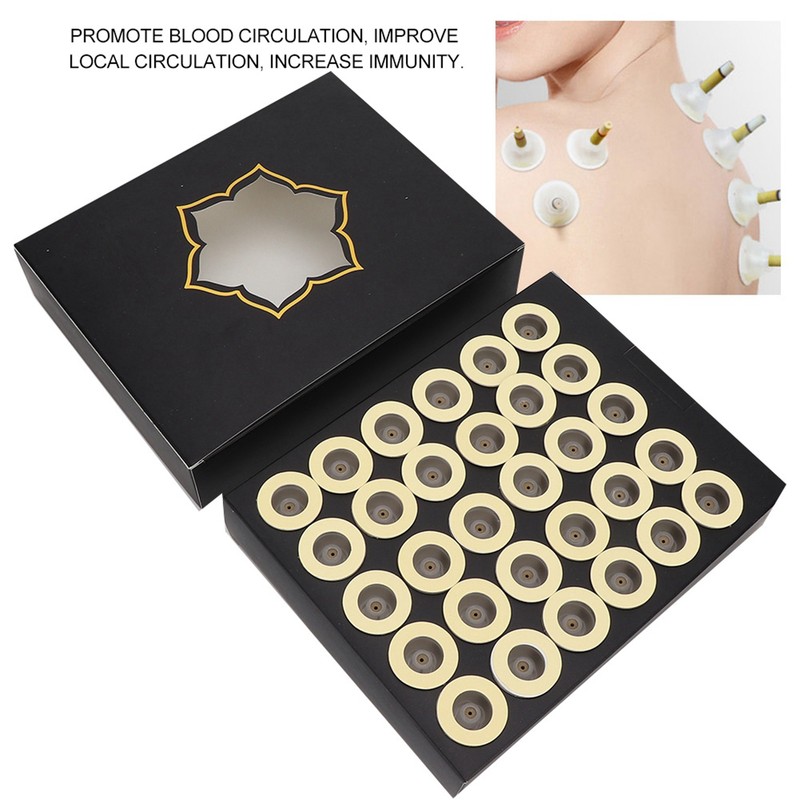 60pcs/box Moxa Stick Moxa Roll Sticker Moxibustion Massage Home Tool