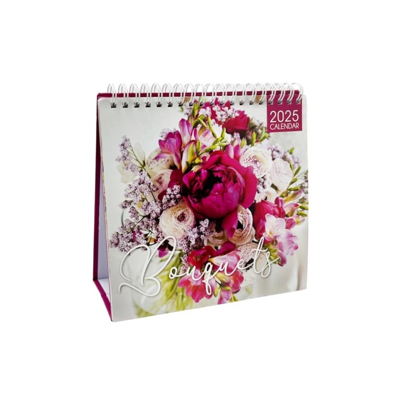 PaulStore 2025 Desk Top Calendar Month to View Flip Over