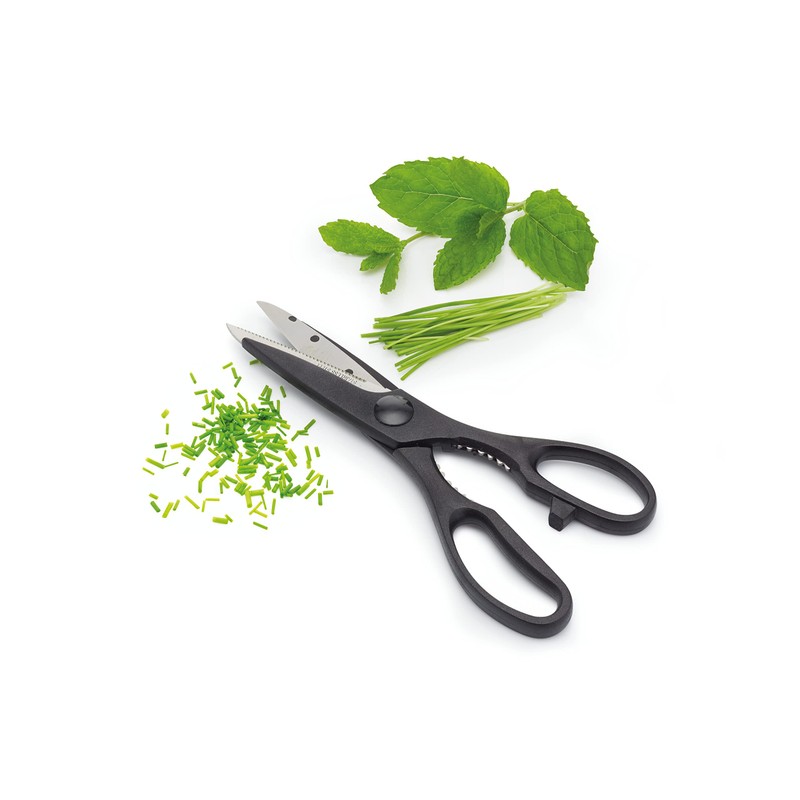KitchenCraft Kitchen Scissors with Bottle Opener, Stainless Steel, Multi Purpose