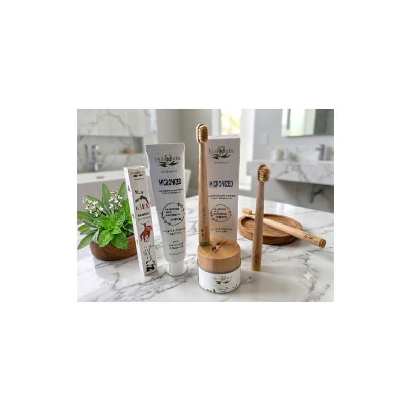 Micronized Hydroxyapatite Toothpaste, Non-Nano, Fluoride Free, Gentle Formula for the