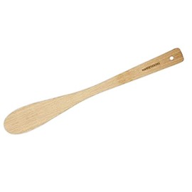 Fackelmann Teigschaber mit flachem Griff, für Kuchen, 30 x 4 cm, Buchenholz, Natur, 1 Stück