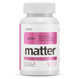 MATTER SMART NUTRIENTS - Diaria Fem Multivitamnico y Multimineral para Mujeres 23 Vitaminas y Minerales Quelados de Alta Absorcin 60 Cpsulas Vegetales
