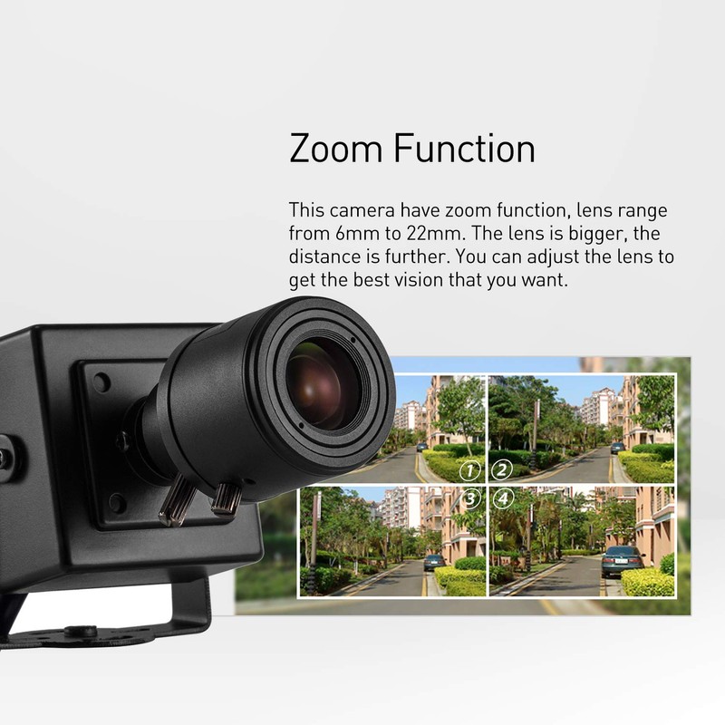 Revotech 3MP Zoom Mini Security IP Camera, HD 3MP Small