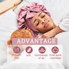DAJOOEE Silk Bonnet for Sleeping with Scrunchie Women's Silk Bonnet