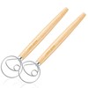 Pack of 2 Danish Dough Whisk, Kitchen Baking Flour Mixing