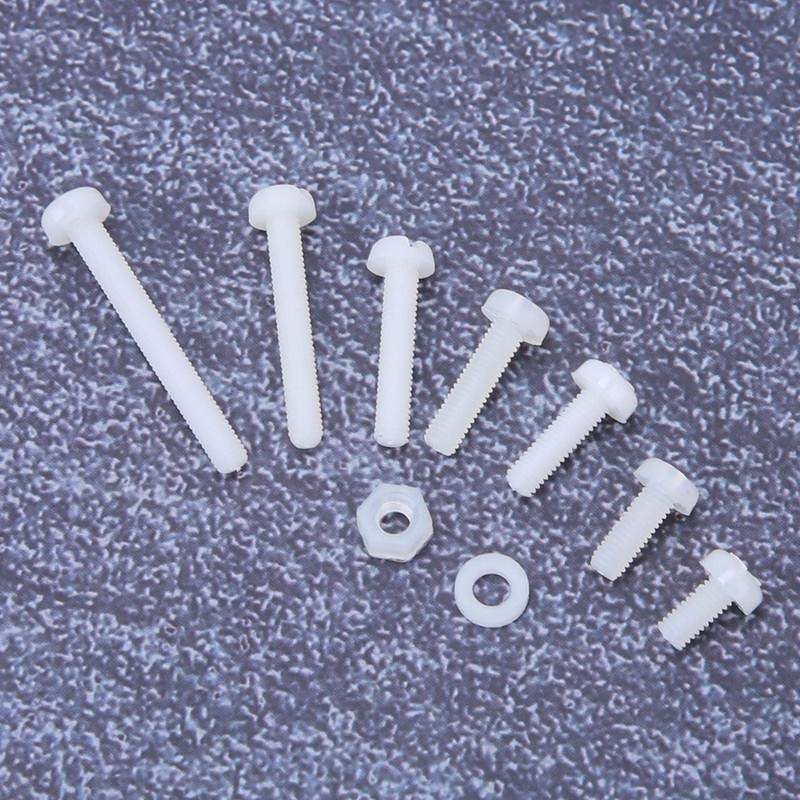 Nylon Screw Nuts, 800 Pieces M3 Nylon Screw Nut Set