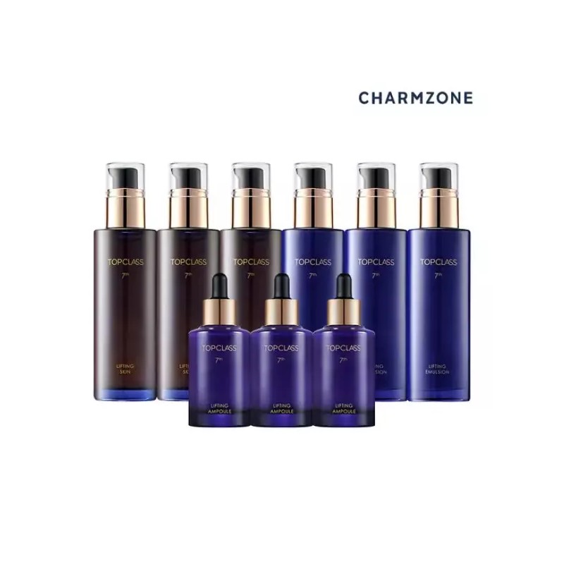 Chamzone 참존 탑클래스 7세대 리프팅 기초세트 9종(스킨3+로션3+앰플3) Charmon Top Class