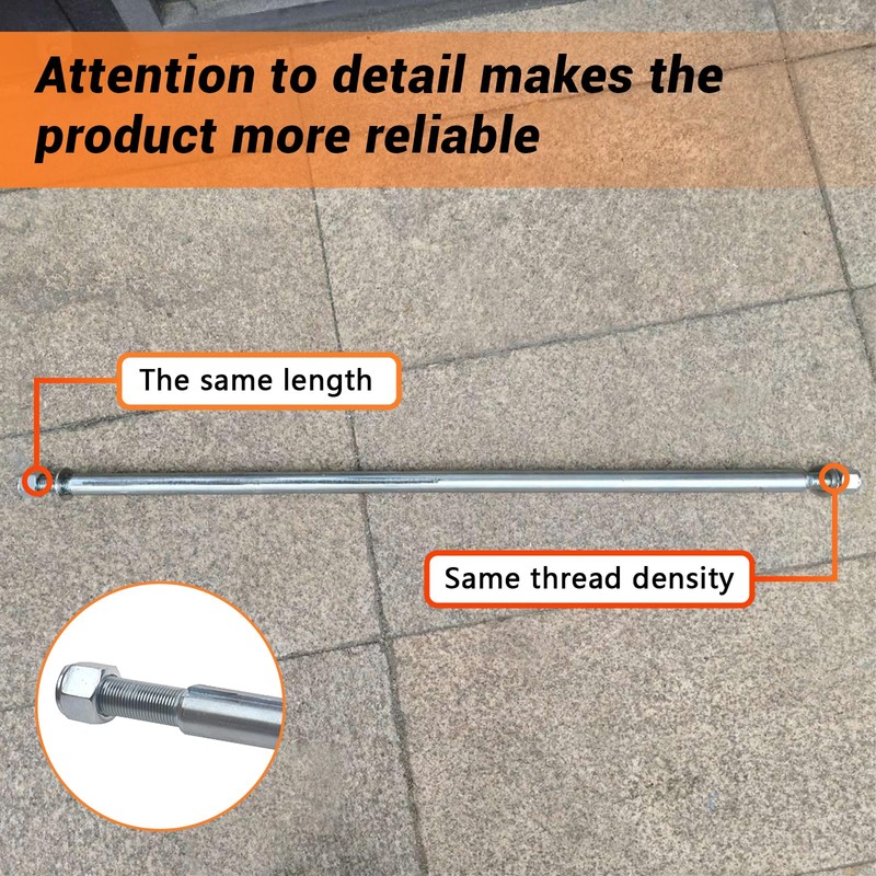 Axle 1" Diameter 36" Steel Axle Rod With 1" to