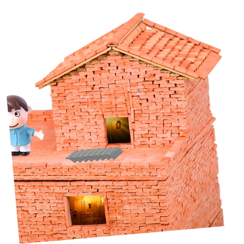 DOITOOL 70pcs Mini Bricks Miniature Building Set Fake Tile Model