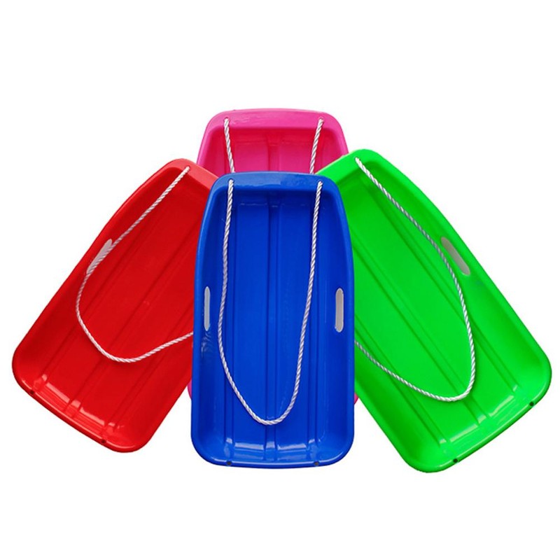 Plastic Winter Toboggan Snow Sled Thicken Durable Sleds for Kids