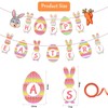 Tsathoggua Happy Easter Banner, Easter Decorations Home, Easter Bunny Decorations,