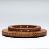 CAMPING MOON S-MG-2P Shela Cup Lid Walnut Solid Wood Coaster