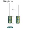 100 Pieces 10V 680UF Aluminum Electrolytic Capacitors High Frequency Low