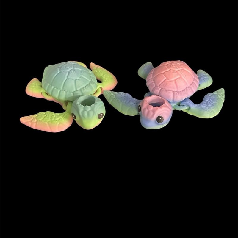 Animal Tumbler Straw Buddy Straw Figurine 3D Printed:_LOBSTER