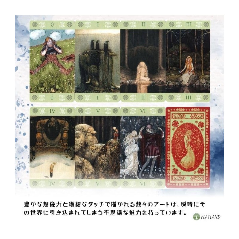 Yon Bauer Tarot John Bauer Tarot Divination with Japanese Manual