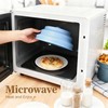 10 Inch Collapsible Silicone Microwave Splatter Cover with Water Steamer,