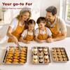Baking Sheet Set of 3: Stainless Steel Cookie Sheets for